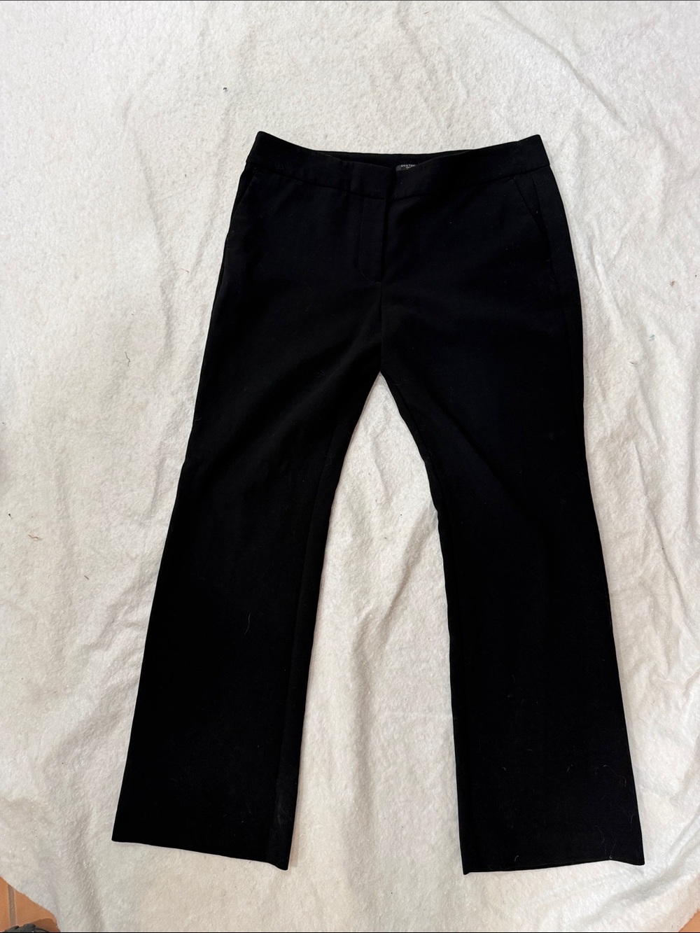 Ann Taylor Black Boot-Cut Dress Pants